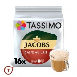 Jacobs CAFFÉ AU LAIT Tassimo kapsulės, 16 kaps.